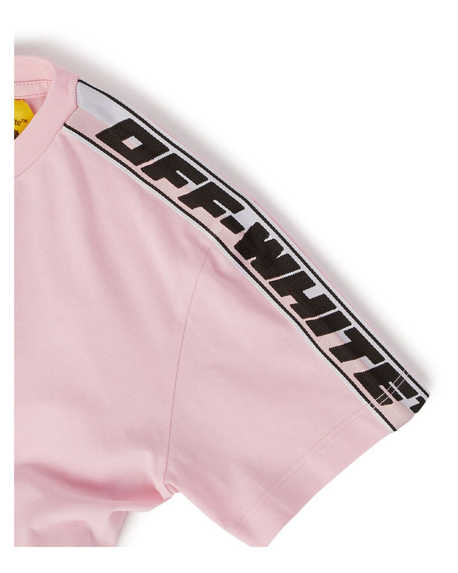 off-white-ogaa008s23jer0013010-Pink Logo T-Shirt