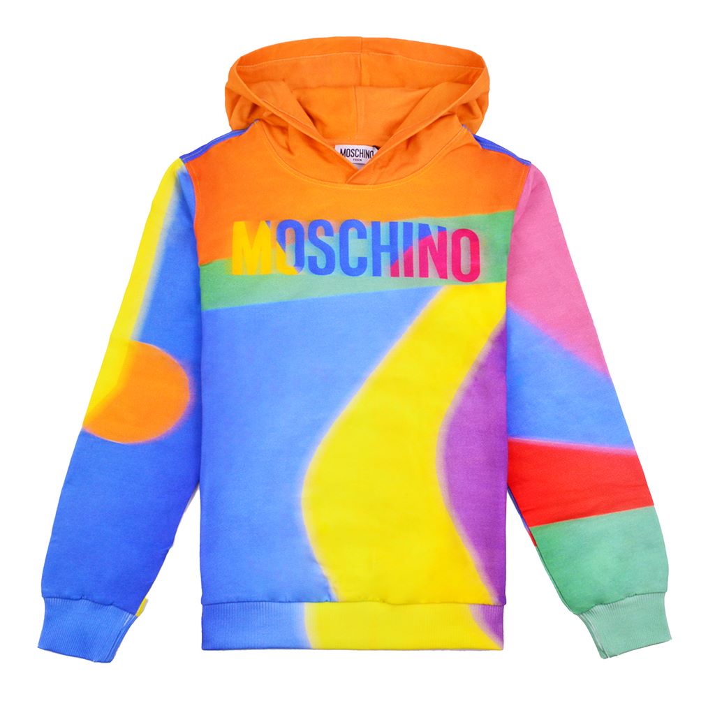 moschino-Multicolor Hoodie-huf06q-lda16-80964