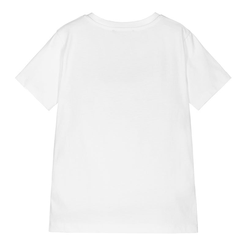 balmain-White Logo T-Shirt-6r8q51-z0057-100ne