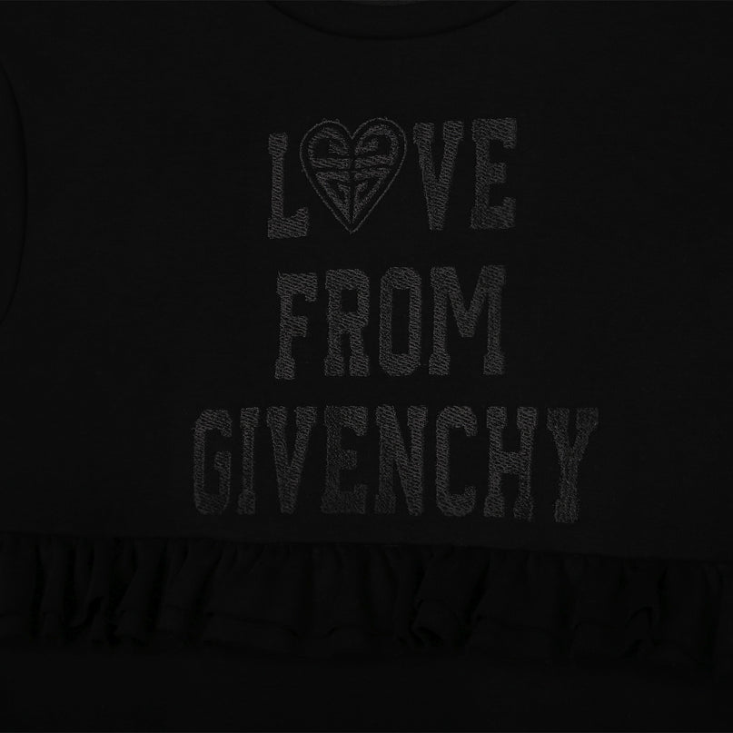 givenchy-h12306-09b-Black Long Sleeved Dress