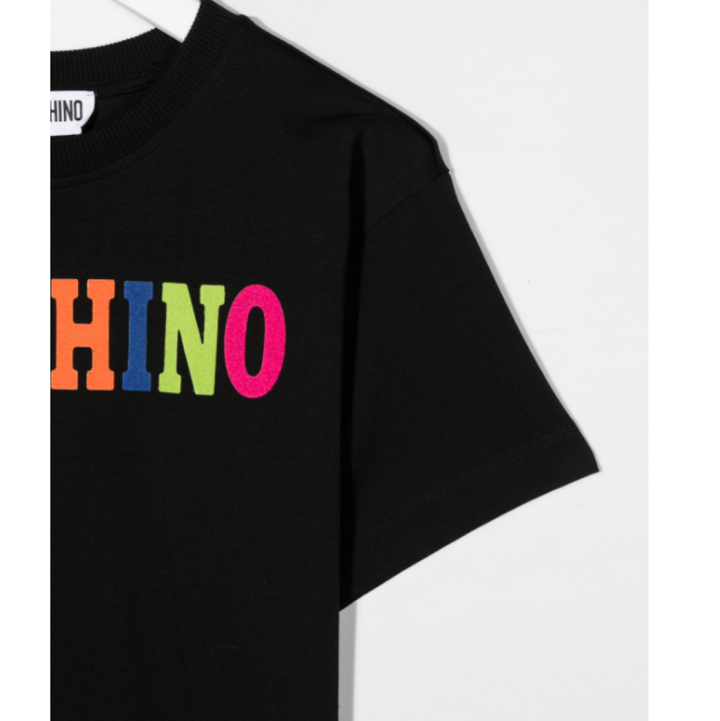 moschino-Black Colorful Logo Dress-hdv0bq-lba08-60100