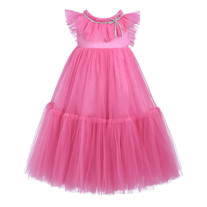 Tulleen-T-2201-Pink-Beckwith Ruffle Dress