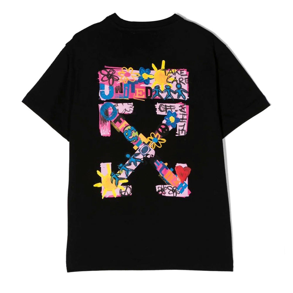 ow-Black Logo Print T-Shirt-ogaa001f22jer0031030