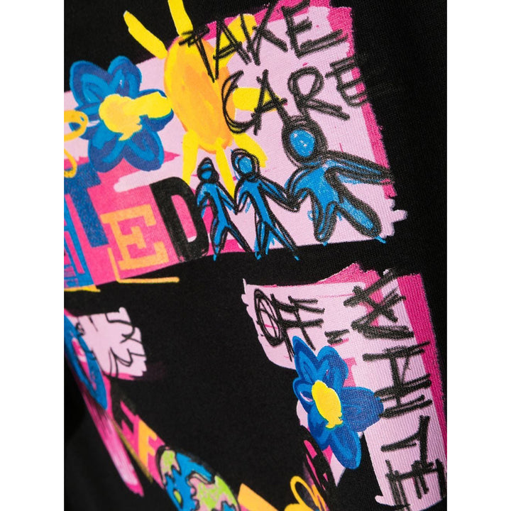 ow-Black Logo Print T-Shirt-ogaa001f22jer0031030