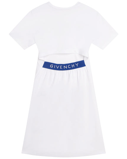 givenchy-h12286-10p-kg-White Logo Dress