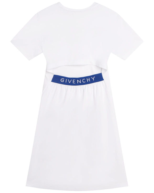 givenchy-h12286-10p-kg-White Logo Dress