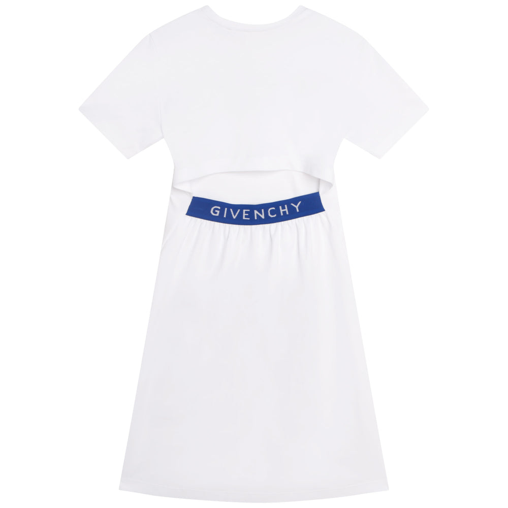 givenchy-h12286-10p-kg-White Logo Dress