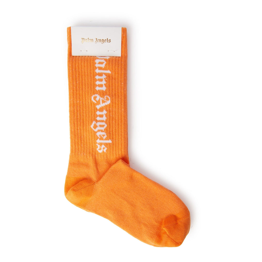 palm-angels-pbra005s23kni0012001-Orange High Logo Socks