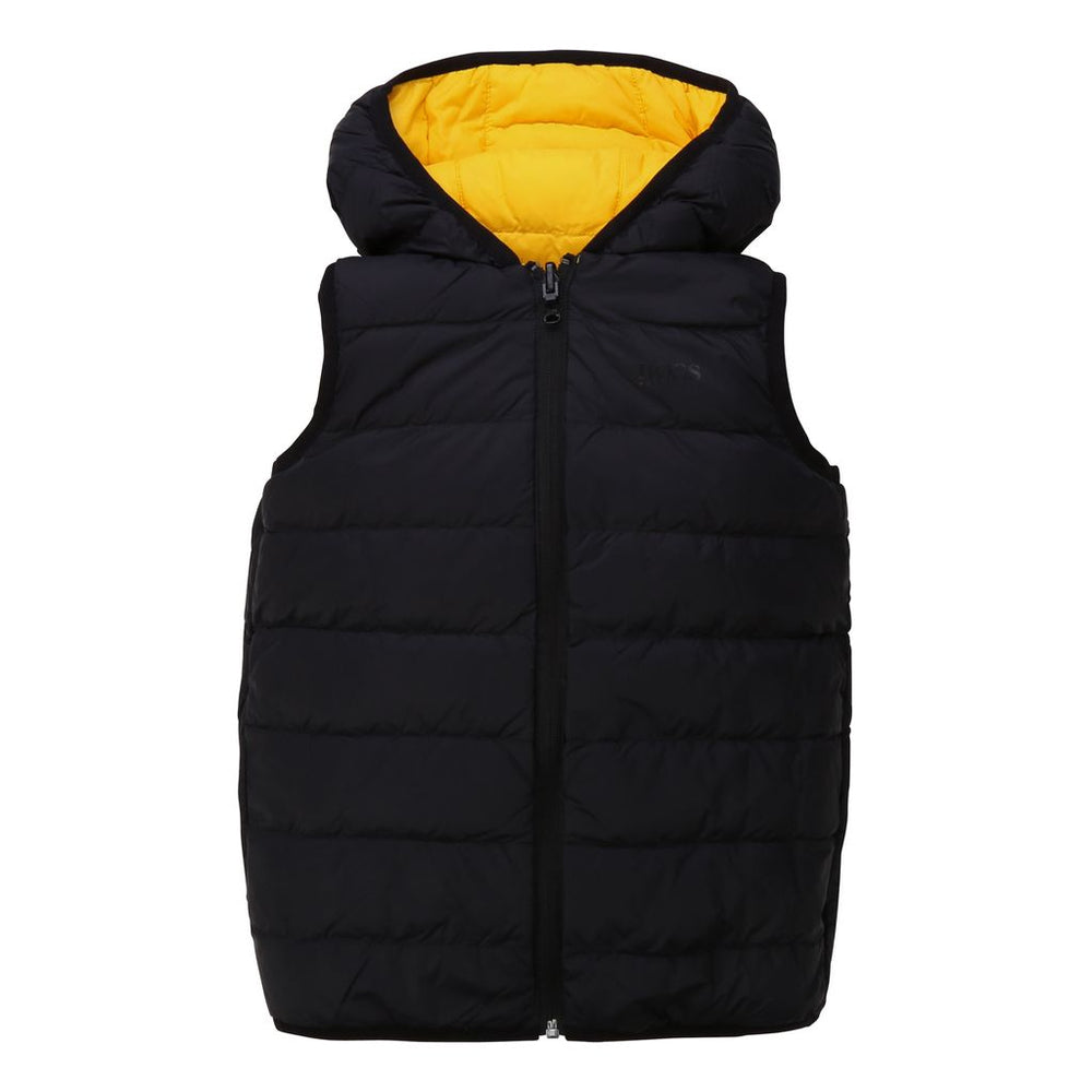 boss-yellow-sleeveless-puffer-jacket-j26383-536