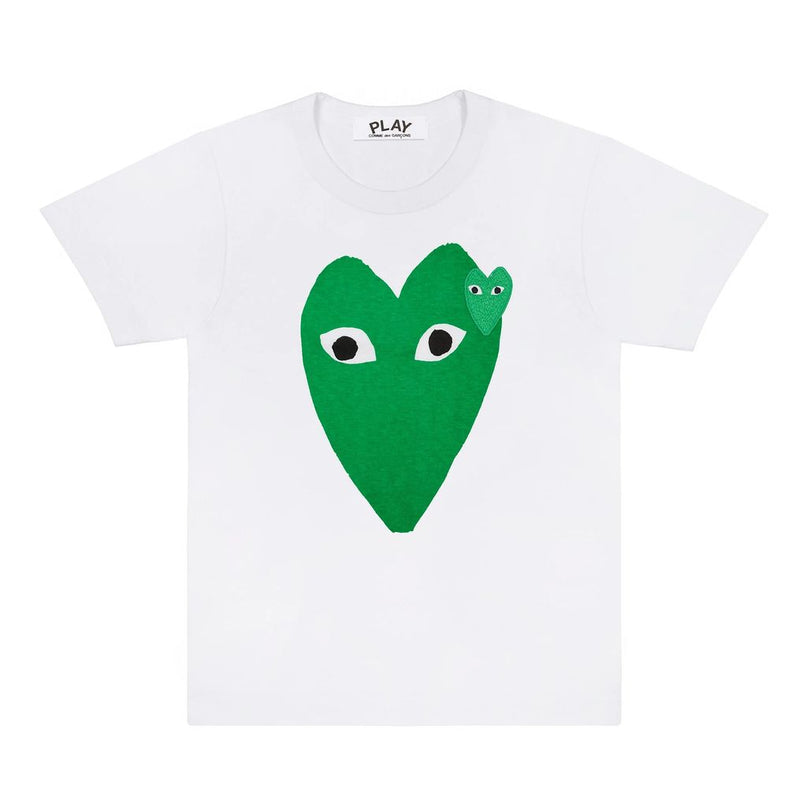 White Play Double Heart T-Shirt kids atelier1