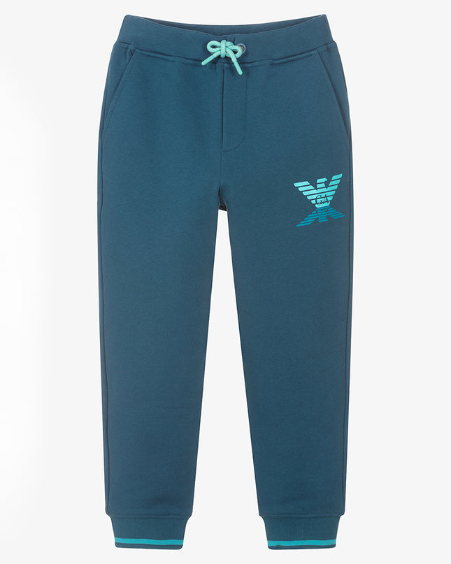 armani-Blue Logo Sweatpants-6l4pj7-4j5gz-0955