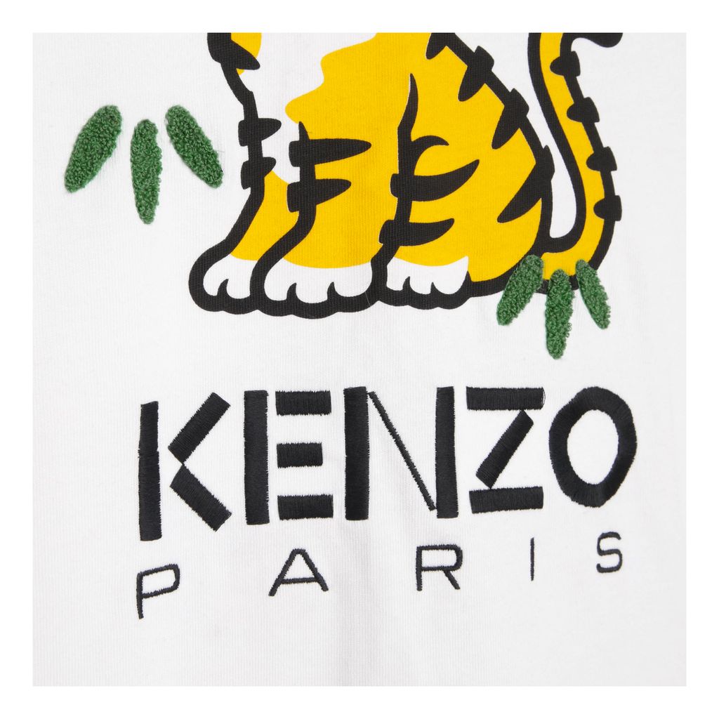 kenzo-White Tiger T-Shirt-k25742-10p