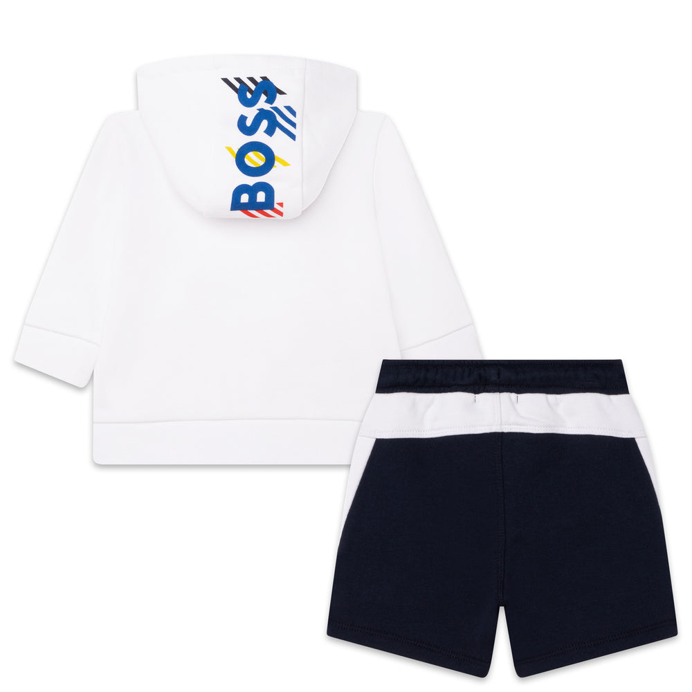 boss-Navy & White Outfit Set-j08061-849