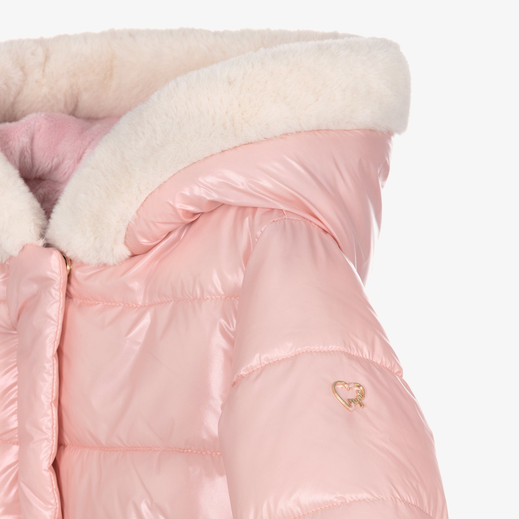 Blush pink 2024 puffer coat