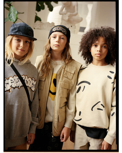 molo-Beige Monti Sweatshirt-6w23j218-6996