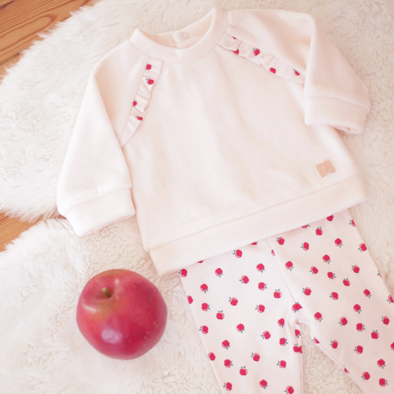 Pink Cherry Ruffle Outfit