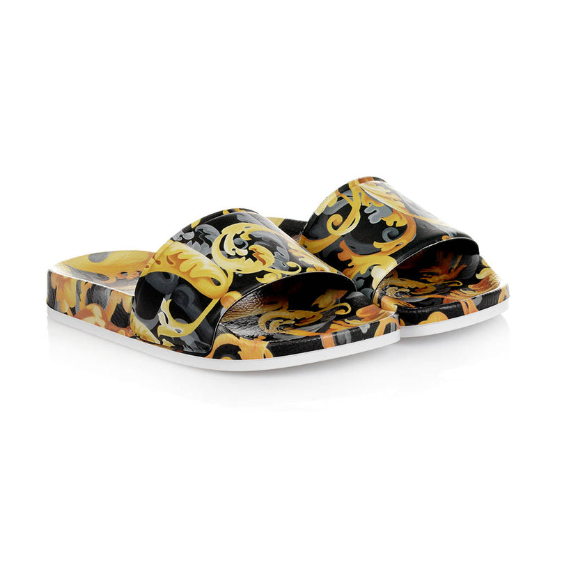 versace-Baroccoflage Kids Print Slides-1000255-1a01153-5b000