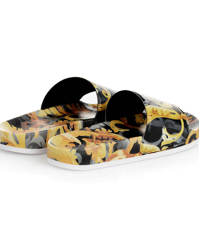 versace-Baroccoflage Kids Print Slides-1000255-1a01153-5b000