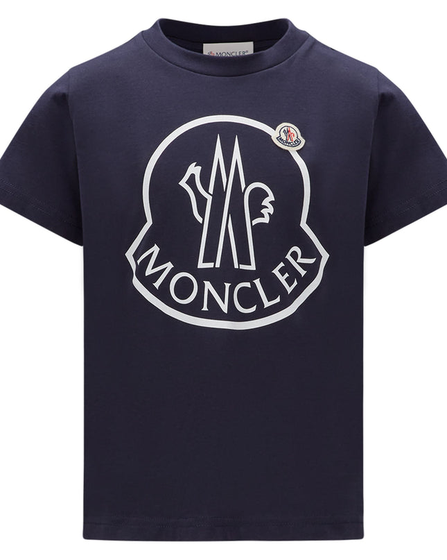 moncler-Navy Logo T-Shirt-i2-954-8c000-20-83907-778