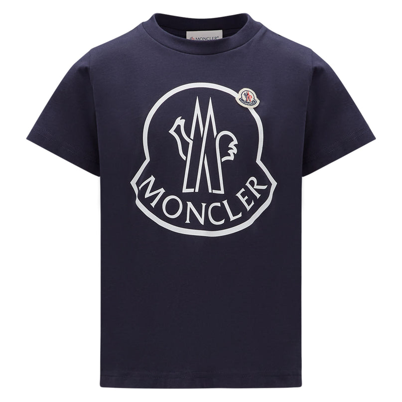 moncler-Navy Logo T-Shirt-i2-954-8c000-20-83907-778