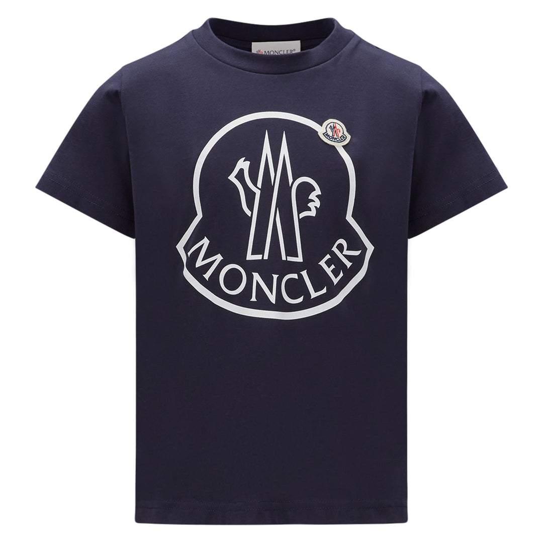 moncler-Navy Logo T-Shirt-i2-954-8c000-20-83907-778
