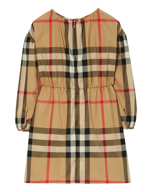 burberry-8069100-Beige Check Dress-126551-a7028