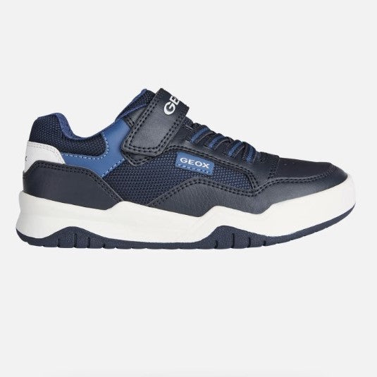 Geox J Perth Boy F jongens Sneaker Low-Top Trainers, Blauw, 28 EU