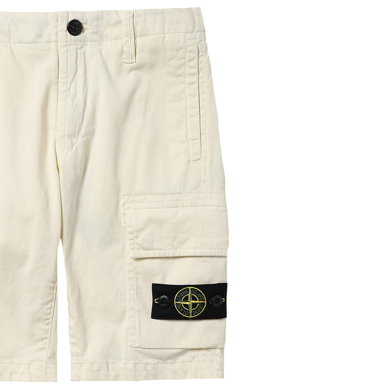 stone-island-Yellow Logo Shorts-7616l0112-v0035