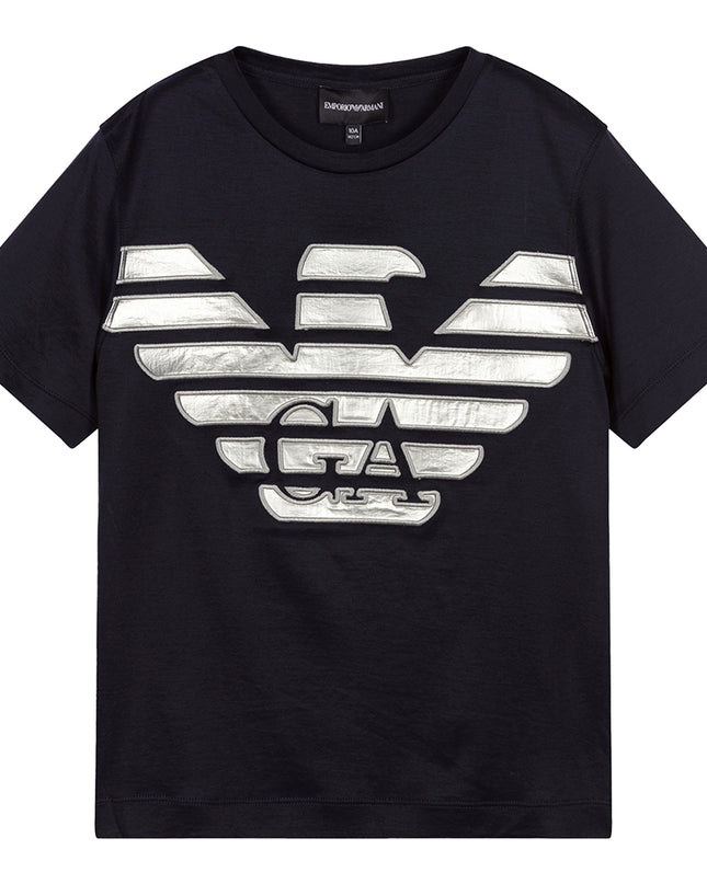 armani-Navy Logo T-Shirt-3l4tjb-1juvz-0920