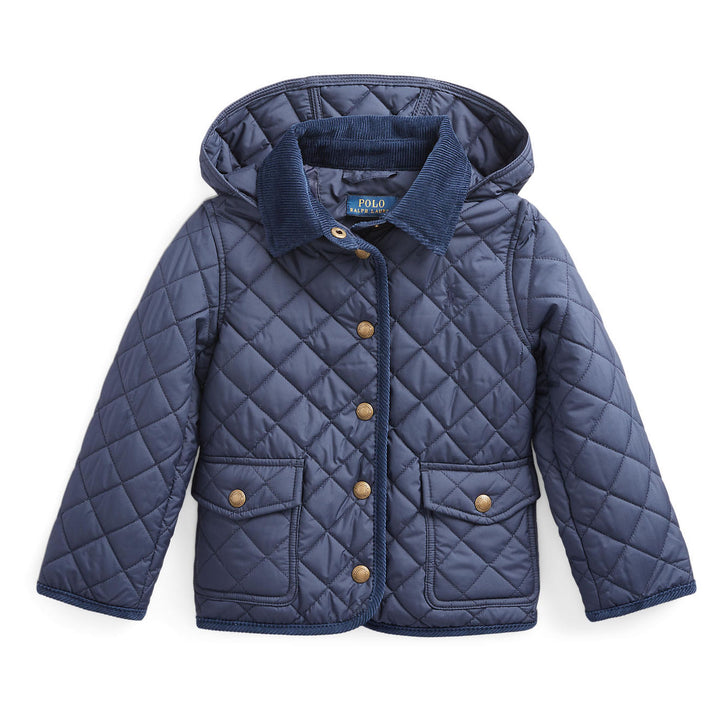 Navy Quilted Shell Jacket