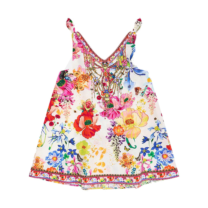 camilla-White Tie Shoulder Midi Dress-00019845