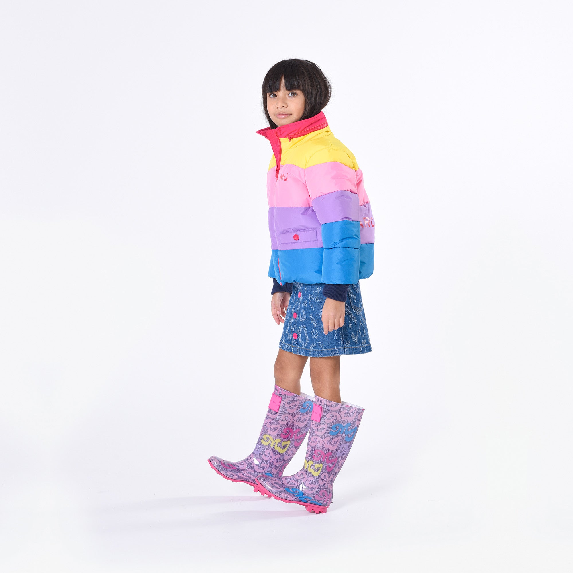 Marc Jacobs Kids Purple Logo Rain Boots Size 34 Shop Bazaar