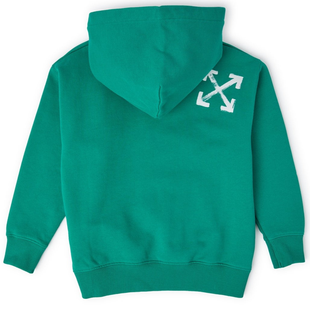 Off white teal hoodie deals