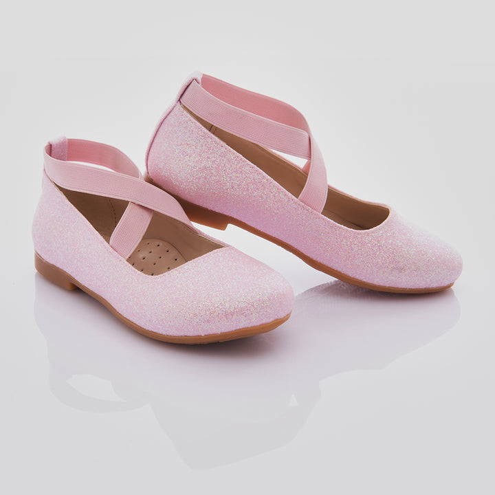 Pink Glitter Bubblegum Ballerina Flats