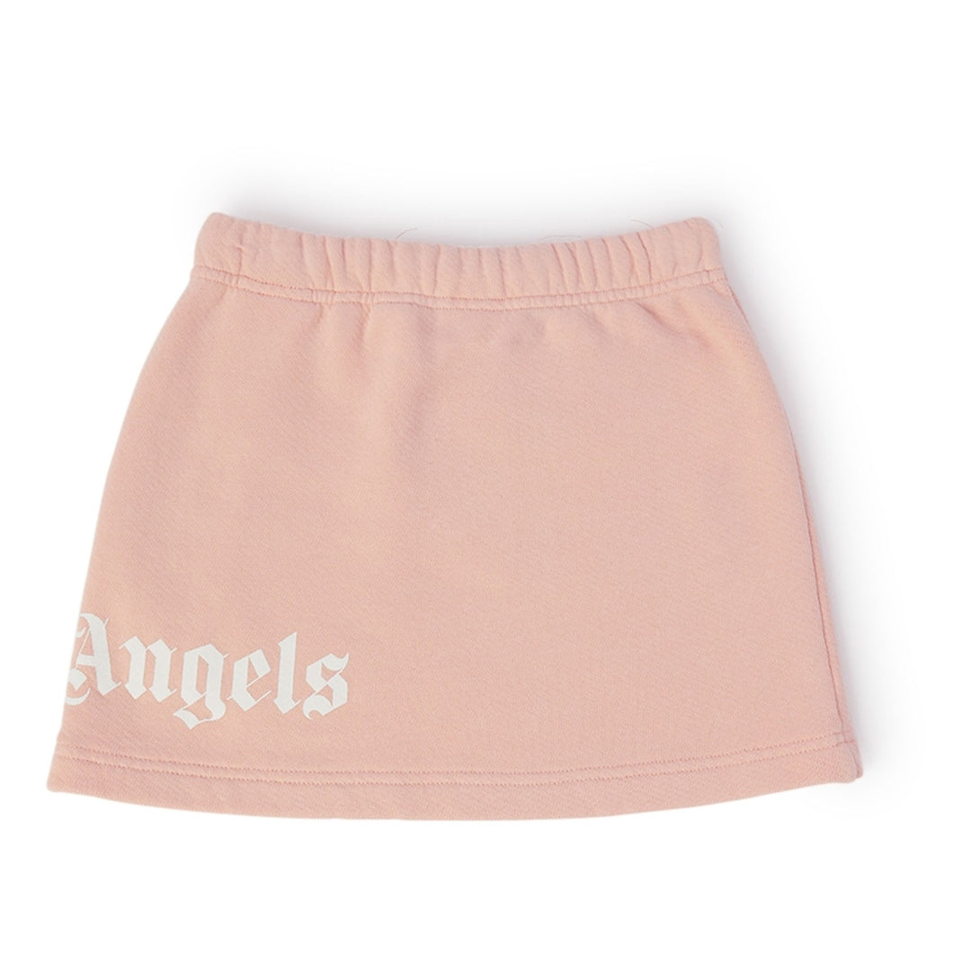 palm-angels-pgck001c99fle0013001-Pink Classic Overlogo Sweat Skirt