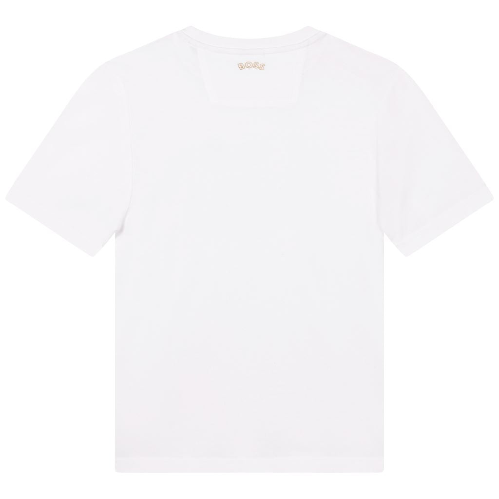boss-White Logo T-Shirt-j25m10-10b_kids atelier