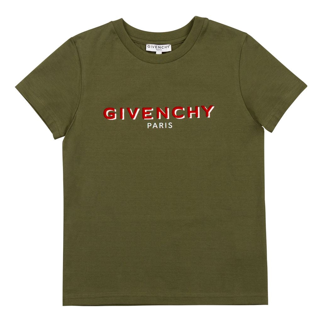 givenchy-Khaki Green T-Shirt-h25281-64b