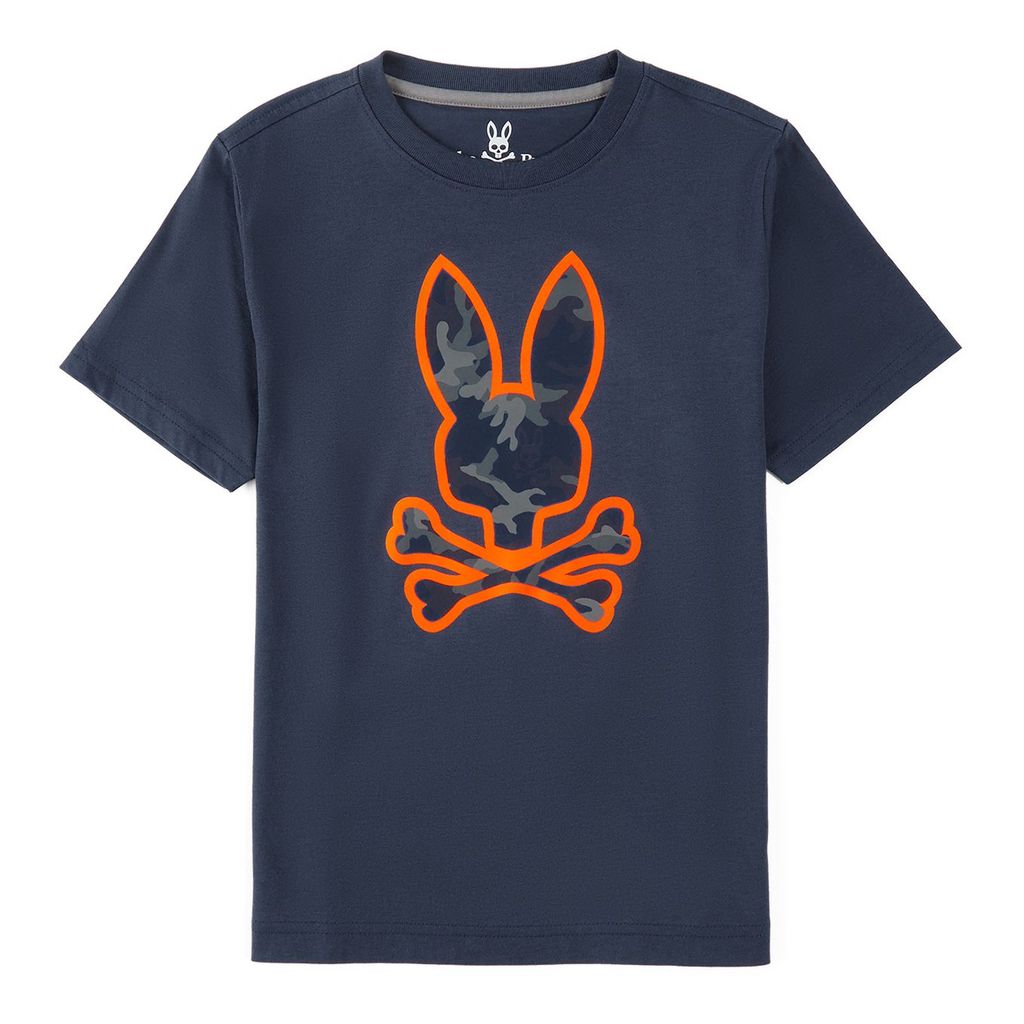 psycho-bunny-Blue Bunny Logo T-Shirt-b0u944u1pc-402