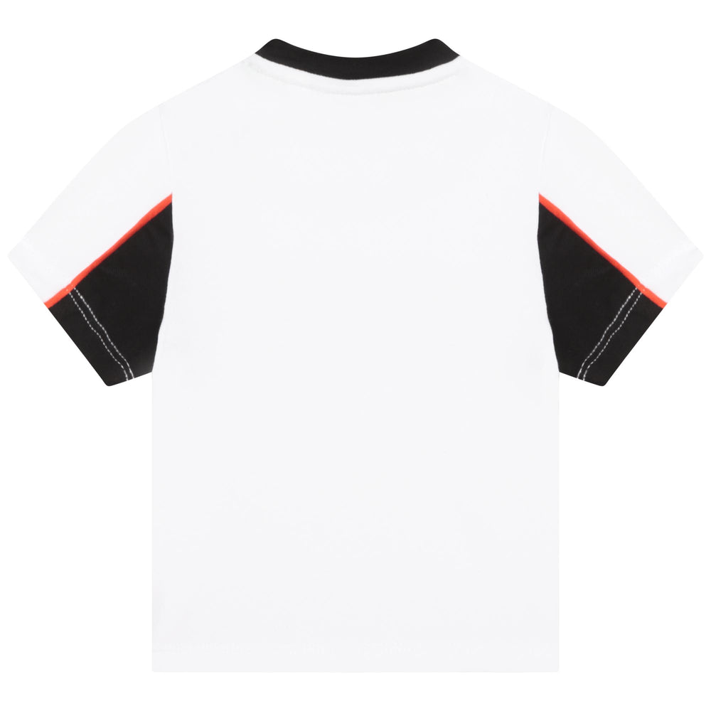 boss-j05a13-10p-bb-White Studs Logo T-Shirt