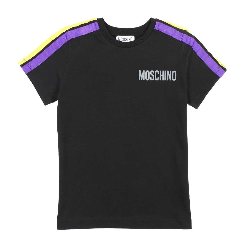moschino-Black Stripes T-Shirt-hum03z-laa01-60100