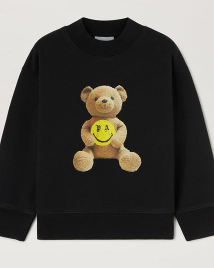 palm-angels-pbba001f23fle0011015-Black Bear Print Sweatshirt