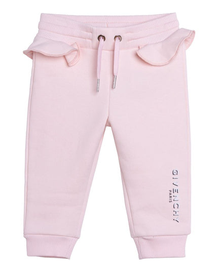 Pink Logo Cotton Sweatpants