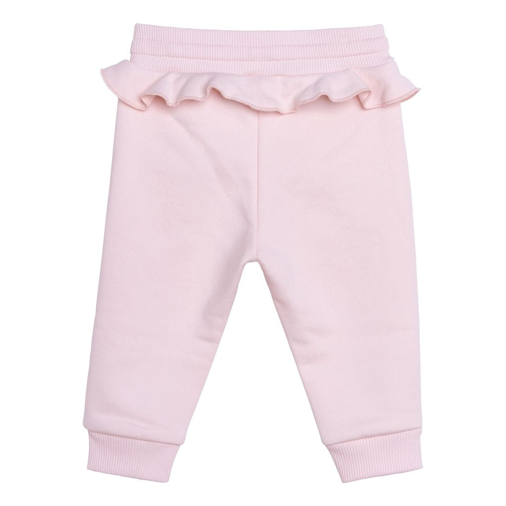 Pink Logo Cotton Sweatpants