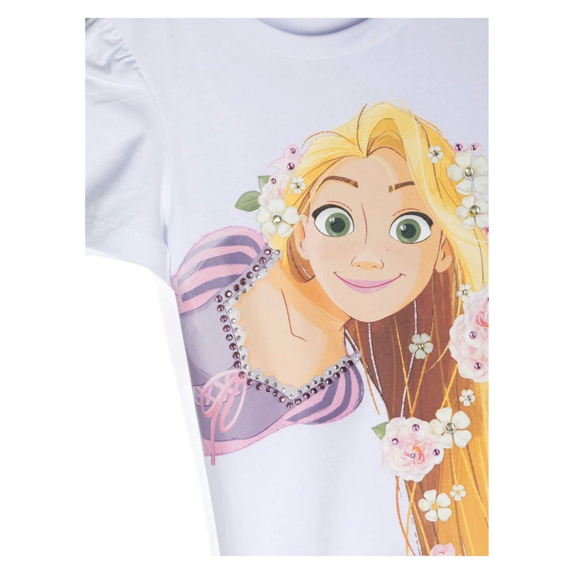 monnalisa-19c921-3022-9990-White & Pink Repunzel Dress