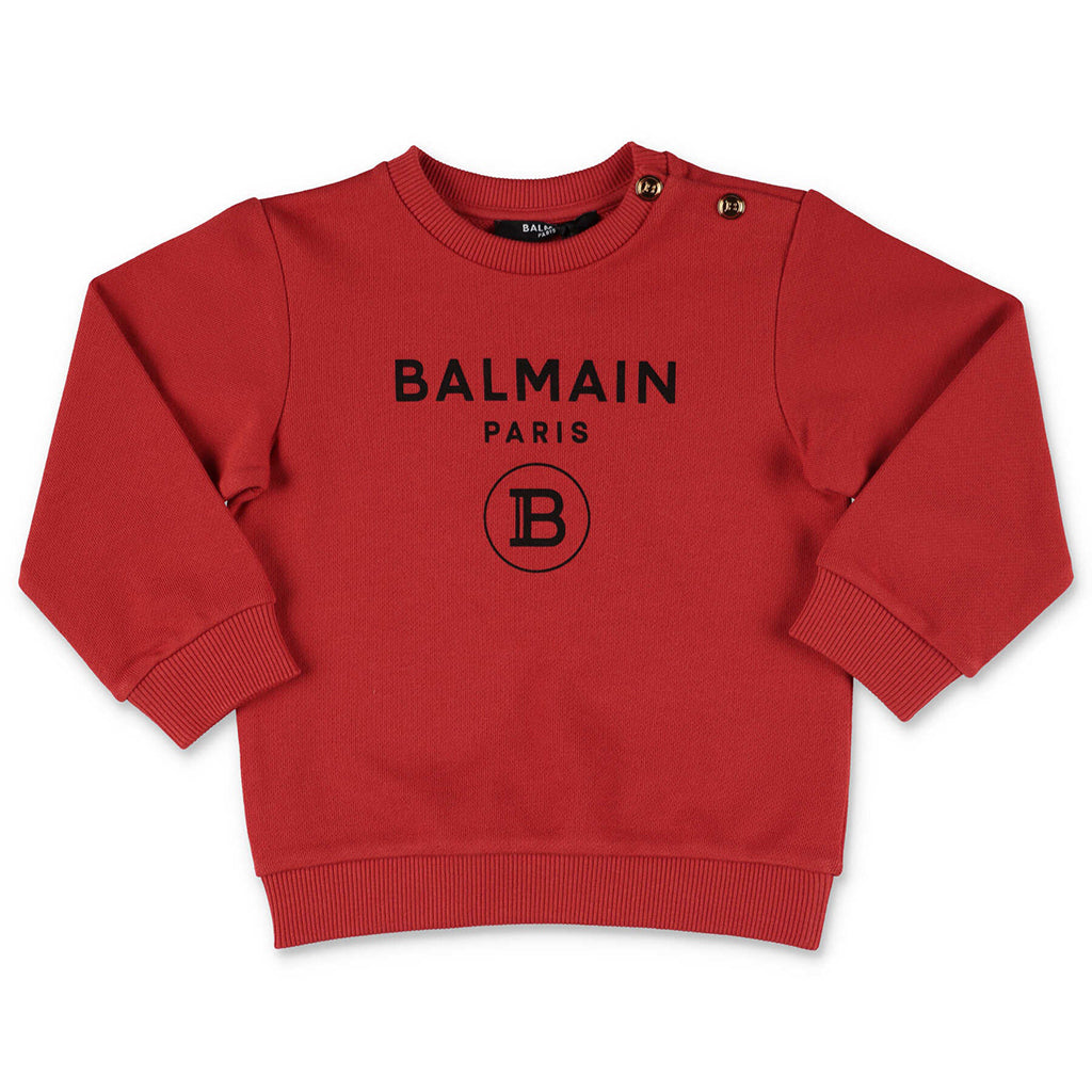 Red Logo Sweatshirt kids atelier