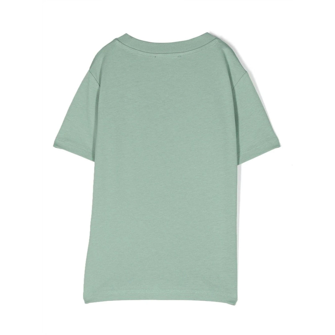 balmain-Green Logo T-Shirt-bt8q71-z0116-702ne