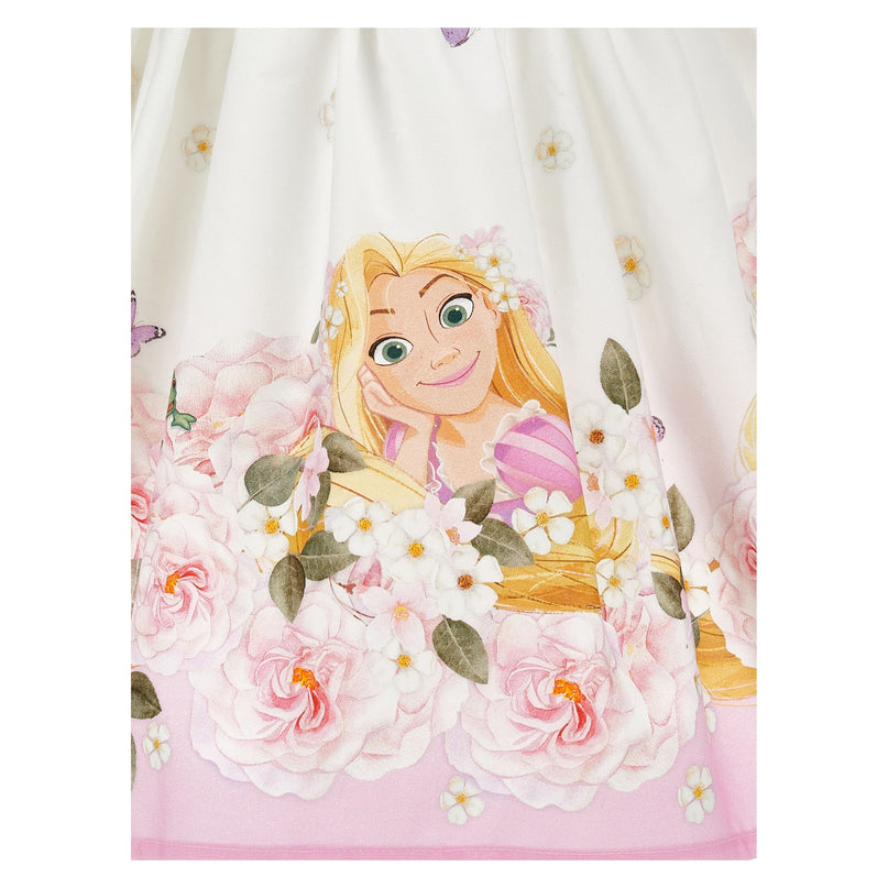 monnalisa-11c925-3675-9990-White Floral Repunzel Dress