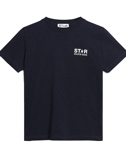 golden-goose-gkp01263-p000888-50767-Navy Star T-Shirt