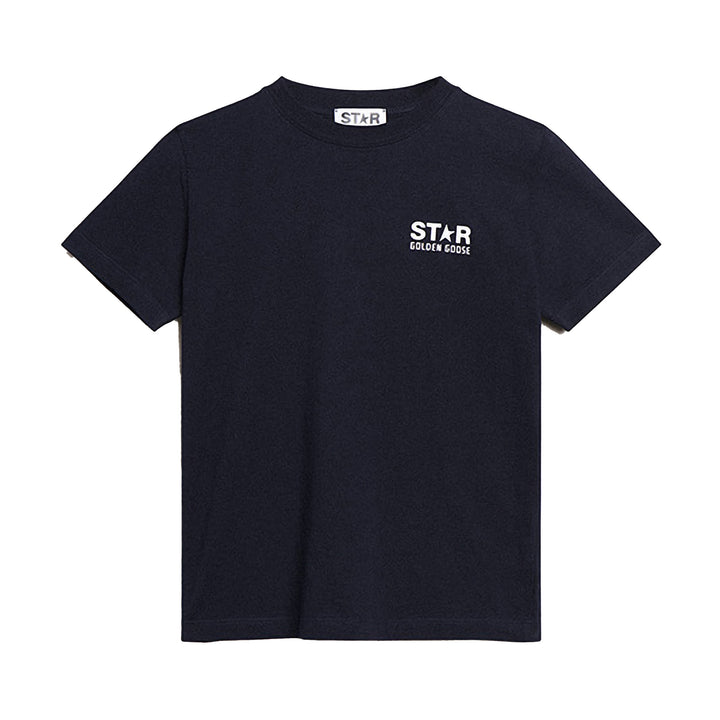golden-goose-gkp01263-p000888-50767-Navy Star T-Shirt