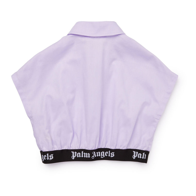 palm-angels-pgga011s23fab0013610-Pink Oxford Sleeveless Shirt